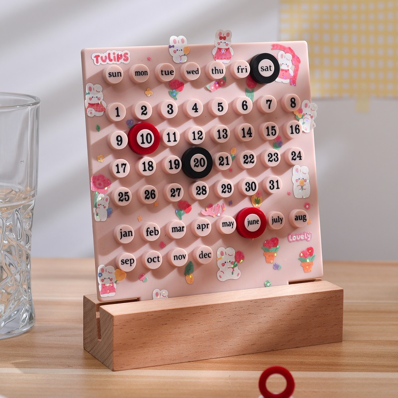 Anillo calendario Rosa [Sin pegatinas]