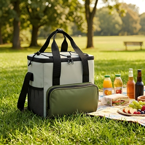 <span class=keywords><strong>Sac</strong></span> isotherme de pique-nique portable OEM ODM personnalisé avec logo, grande capacité, étanche, <span class=keywords><strong>pour</strong></span> le transport de vin, de boissons et d'aliments - Product Image 1