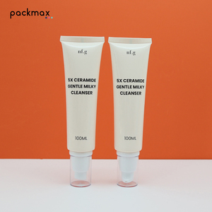 Custom 100ml White Face Wash Soft Tube, PE <b>Vacuum</b> Pump Tube Packaging for Cleanser & <b>Hand</b> Cream - Product Image 5