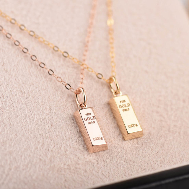Luxury Fashion AU750 Pure Real 18K Gold Pawnable Pendant Necklace Fine Jewelry Women Necklaces Jewellery