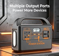 Grosir Pabrik 300W 192WH Gelombang Sinus Murni MPPT Pengisian Daya Surya Baterai Eksternal Paket Baterai LiFePO4 untuk Berkemah Senter