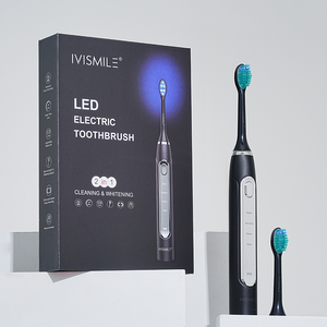 Spazzolino Elettrico Sonico Ricaricabile Professionale IVISMILE 2025 con 6 LED Blu e Rossi, Impermeabile IPX7 per Adulti - Product Image 4