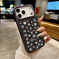 Accessoires de téléphone en gros de haute qualité étincelant strass fille coque de téléphone pour iphone 16 15 17 Pro Max