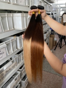 Bán buôn nguyên Brazil tóc bó Nhà cung cấp, nguyên Trinh Nữ lớp biểu bì phù hợp tóc bó dệt, đôi rút ra giá rẻ phần mở rộng tóc con người - Product Image 4