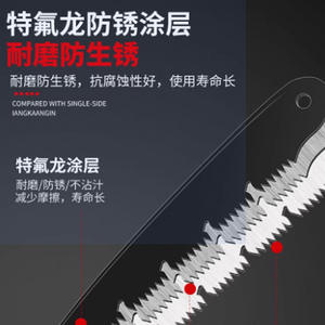 Scie pliante manuelle pour la maison, outil de travail du bois pour l'élagage et la coupe des arbres fruitiers, petite scie à bois pour l'abattage - Product Image 2