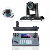 Cámara PTZ de conferencia con zoom 12X y un controlador de joystick 4D Sistema de transmisión en vivo-Cámara DE SEGUIMIENTO DE IA USB HD-M1 (PoE)