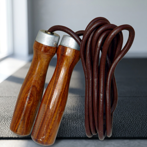 Corde à sauter réglable avec poignée en bois, différentes longueurs, durable, pour la gym, l'exercice et le fitness, unisexe, emballage portable, matériau personnalisé - Product Image 3