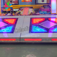 Machine de jeu d'arcade électronique pour enfants, à monnayeur, pour l'intérieur, avec musique et vidéo, modèle Pump It Up Dance Machine, vente en gros