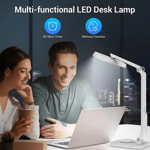 Lampe de bureau LED réglable à télécommande, protection des yeux, rechargeable, commande tactile, gradation progressive, pour lecture et camping - Product Image 5