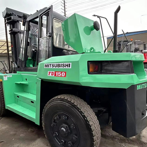 รถยกมิตซูบิชิ FD150/FD160 มือสอง ราคาถูก 15 ตัน เครื่องยนต์ดีเซล นำเข้าจากญี่ปุ่น ระบบขับเคลื่อนสี่ล้อ ยางตัน สำหรับใช้งานบนพื้นที่ขรุขระ สภาพดี - Product Image 1