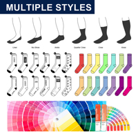 Chaussettes de football personnalisées avec logo, séchage rapide, en mesh, respirantes pour l'entraînement