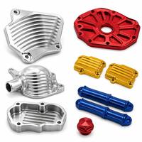 Cubierta de Motor CNC de Aluminio Billet, Piezas Automotrices de Diseño Personalizado, Servicio de Mecanizado CNC, Fresado y Torneado, Cubierta Protectora de Aluminio Billet