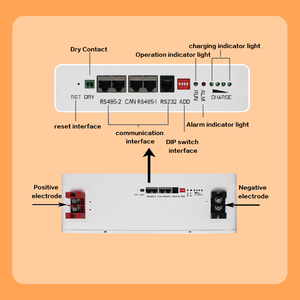 Batería Solar Portátil SR de 15KWh 51.2V 300Ah con Ruedas, Batería de Litio LiFePO4 <span class=keywords><strong>para</strong></span> Energía Solar Doméstica, 8000 Ciclos - Product Image 5