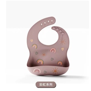 Ensemble d'assiettes en silicone sans BPA au design animalier moderne et personnalisé, bavoir à ventouse durable, style dessin animé, étanche pour l'alimentation des bébés - Product Image 3