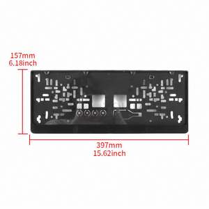 Marco de <span class=keywords><strong>matrícula</strong></span> de número de acero inoxidable Universal filipino al por mayor JDM titular de la licencia de coche logotipo personalizado - Product Image 6