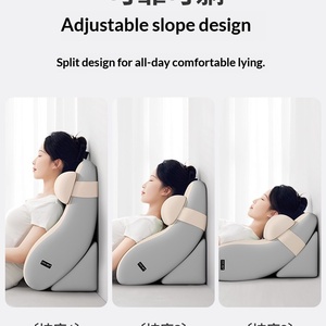 Jiyimei Multifunctional Memory Foam Headrest Pillow <strong>for</strong> <strong>Bed</strong> Reading Neck Waist Support Semi-Reclining Multi-Purpose <strong>Backrest</strong> - Product Image 3