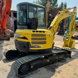 حفار صغير مجنزر هيدروليكي ياباني أصلي حفار 5 أطنان YANMAR VIO55 مع إبزيم سريع وحامل طاقة هيدروليكي