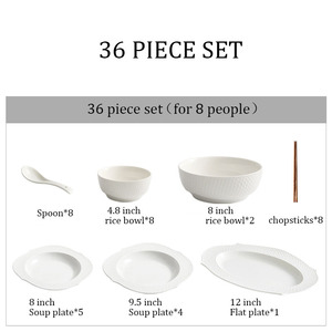 Scandinavian Style Luxury Household Ceramic Tableware <b>Set</b> Wedding Suitable Bowl Plate Mug Stoneware <b>Dinnerware</b> Gift <b>Set</b> - Product Image 6