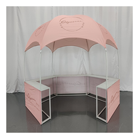 Auvent promotionnel entièrement imprimé avec tente dôme de salon d'exposition de table de comptoir amovible