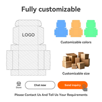 Boîte à logo imprimée personnalisée boîte d'expédition en carton ondulé avec logo emballage de vêtements pour boîte-cadeau d'expédition de costume de T-shirt
