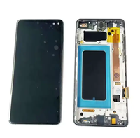 Écran LCD de téléphone portable de haute qualité pour Samsung S10 + S10 Plus, remplacement d'écran avec cadre
