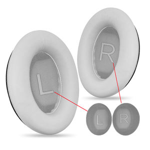 Nouveau remplacement de coussinets en cuir d'agneau polyester pour casque supra-auriculaire <span class=keywords><strong>sans</strong></span> <span class=keywords><strong>fil</strong></span> <span class=keywords><strong>Bose</strong></span> QuietComfort 45 QC45 QuietComfort SE - Product Image 4