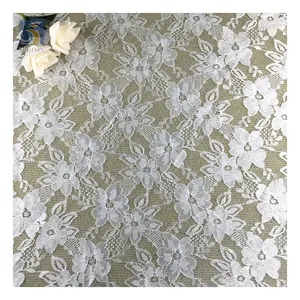 New Arrival Bridal Chantilly Lace Fabric 5 Yards Beautiful Floral Pattern Jacquard Fabric for Clothing Lace