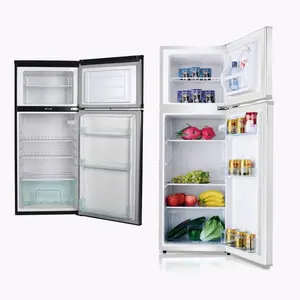 Congelador de doble puerta, 138L, compacto, otros refrigeradores de congelador superior, gran oferta