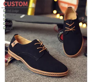 Nieuwe Trendy Mannelijke Suède Lederen Casual Formele Oxfords Schoenen Nubuck Lederen Grote Maat Flats Shopceo Casual Jurk Schoenen Voor Mannen