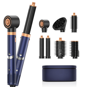 <span class=keywords><strong>Nuevo</strong></span> <span class=keywords><strong>Secador</strong></span> de Pelo Multifuncional 7 en 1, Eléctrico, 110000 RPM, Sin Aspas, de Alta Velocidad, Iónico, con Cepillo - Product Image 1