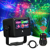 Projecteur LED de scène pour club, discothèque, stroboscope, avec télécommande, activé par le son, RGBW, barre verte, pour spectacle, mariage | YSH