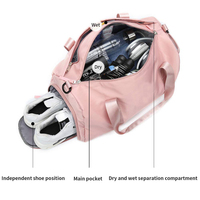 Sac de sport, de gymnastique, personnalisé, de grande capacité, pour femmes, haute qualité, polochon, avec compartiment pour chaussures