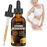 Nouvelle formule de berbérine, vinaigre d'extrait de vanille 100% pur, cannelle de Ceylan, chlorhydrate, acide phytique 500mg, liquide oral 60ml pour adultes