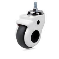 Roues de lit médical en TPR de 3 pouces avec frein, roulettes pivotantes pour appartement et hôpital, design contemporain, capacité de charge de 50 kg