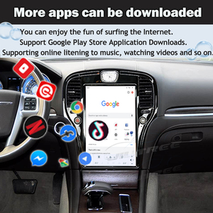 Đầu CD Radio Android 13 cho xe hơi 14.4 inch dành cho Chrysler 300C 2010-2020, tích hợp Carplay, dẫn đường, đầu phát đa phương tiện - Product Image 5