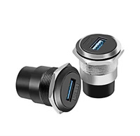 Connecteur audio jack 3,5 mm en alliage de zinc et cuivre, type D, femelle-femelle, indice IP68, courant 300A, conception circulaire, excellent