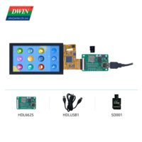 Modul Layar LCD TFT IPS Ultra-tipis 5 Inci DWIN 480*854 dengan Layar Sentuh Kapasitif HMI, Berfungsi dengan STM32 ESP32