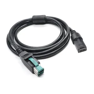 Alimentation 12V personnalisée USB mâle à 2X4PIN fil terminal transfert de données câble de charge rapide câble de Scanner pour imprimante Terminal