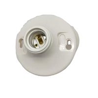 Boîtier de sortie d'urée monobloc, support de lampe à incandescence, douille de lampe de plafond blanche