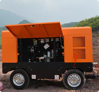 Compresor de Aire de Tornillo Móvil con Motor Diésel KS, 380V, 1 Año de Garantía, Caja de Engranajes, Rodamientos, Alta Productividad para Minería, Puentes y Carreteras