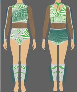 กระโปรงสำหรับผู้หญิงชุดเชียร์ลีดเดอร์ชุดยูนิฟอร์มสำหรับใส่เต้นงานเชียร์งานตามสั่งชุดเชียร์ลีดเดอร์ - Product Image 3