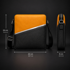 Classic Portable Two-Tone Messenger <b>Bag</b> for <b>Men</b> Custom Logo Pattern Crossbody <b>Bag</b> Commute Casual Shoulder <b>Bag</b> - Product Image 6