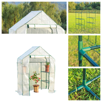 Portable petit Mini jardin Tunnel maison verte Film plastique maison PC Vintage Polytunnel serre Kits arrière-cour serre