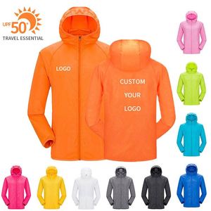 Custom Logo Hot Sales New Unisex Sun Protection <b>Jacket</b>, High Quality 100% Polyester Waterproof Windbreaker for Outdoor - Product Image 4