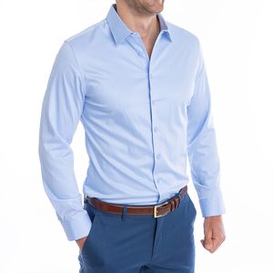 Camisas de Hombre para Verano, Camisas con Botones, <span class=keywords><strong>Ropa</strong></span> de Manga Larga, Traje Clásico - Product Image 1