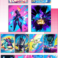 YQ Grosir Kartu Kustom Eif Strip Film Foto Bayi Hadiah Pokemoned Tear-off Tabs Pokemoned Booster Box case Permainan Papan Hadiah Mainan