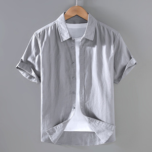 QFZ3056 - <span class=keywords><strong>Nueva</strong></span> Camisa <span class=keywords><strong>de</strong></span> Hombre <span class=keywords><strong>de</strong></span> Manga Larga, Estilo Casual <span class=keywords><strong>Japon</strong></span>és, Versátil, <span class=keywords><strong>de</strong></span> Color Sólido y Diseño Simple - Product Image 1