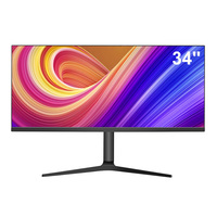 34" Ultrawide Professional Lcd Gaming Pc Monitor HDR400 IPS 21:9 3440x1440 99% SRGB 1ms Frameless Flat Led Computer Screen