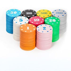 Jetons de poker Texas Hold'em fabriqués en usine, en plastique PS, sans valeur nominale, pour les jeux de bar et de casino - Product Image 5