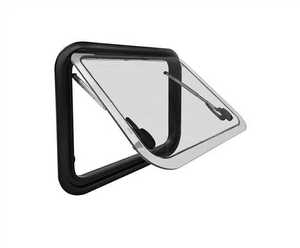 Fenêtre de <span class=keywords><strong>camping</strong></span>-<span class=keywords><strong>car</strong></span> MEIDI ASA avec cadre extérieur, coins arrondis, design intérieur en verre, commande manuelle plissée, protection solaire, isolation thermique, extérieur - Product Image 3